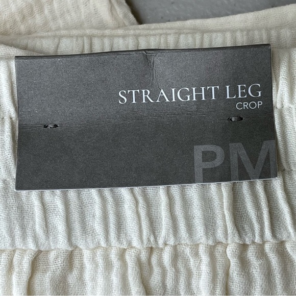 COPY - SOFT SURROUNDINGS NWT BEACH BOUND PULL ON GAUZE CROP PANTS ECRU Size Smal - Picture 9 of 15